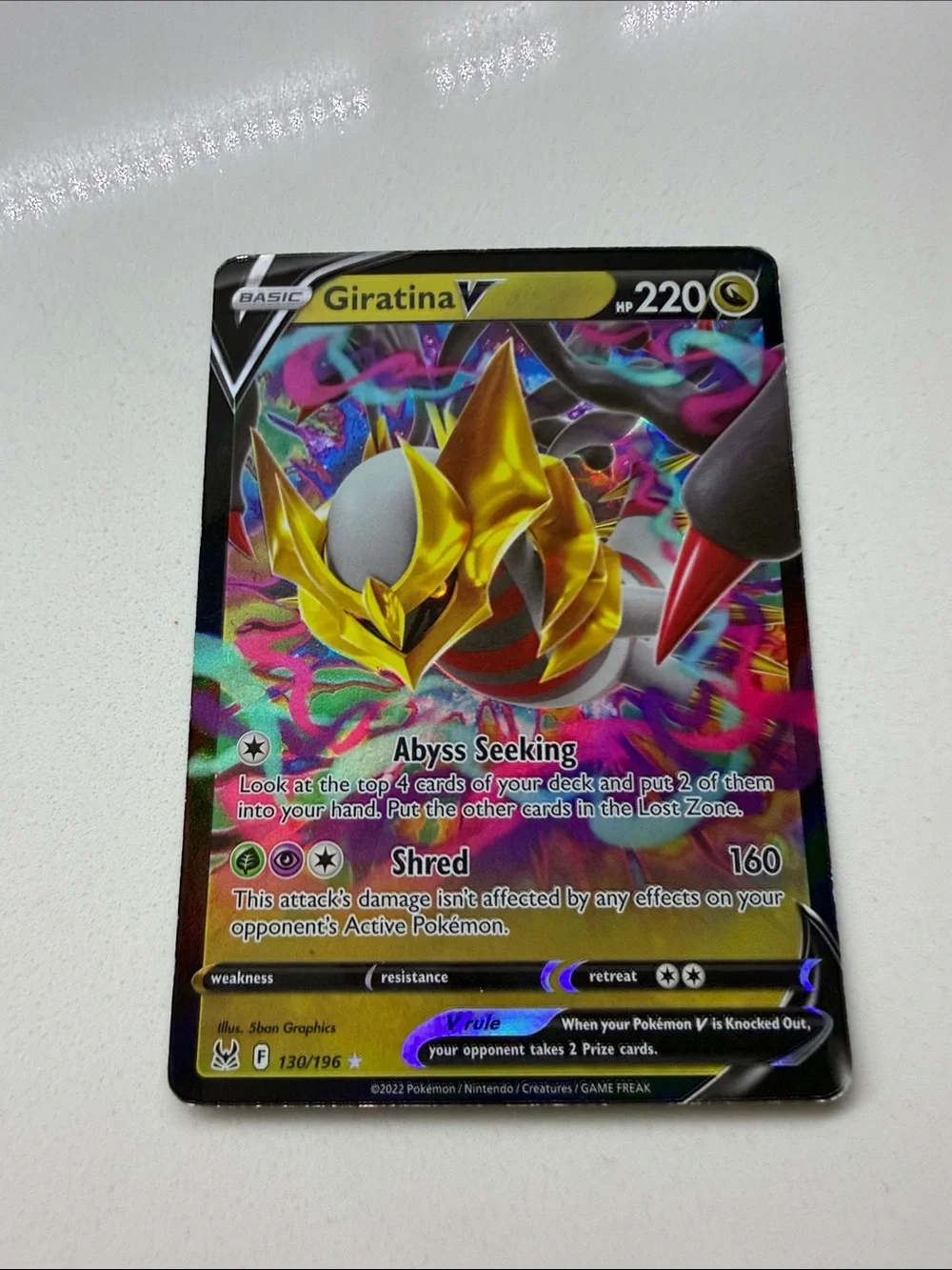 Pokémon Giratina VSTAR 2022 BUNDLE COMES WITH LUXURY BALL AND GIRATINA V.